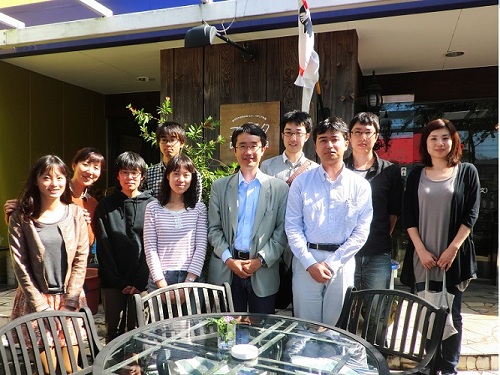2011 Members of Matsunaga Lab at the Italian Restaurant COMESTA Oct.4.2011