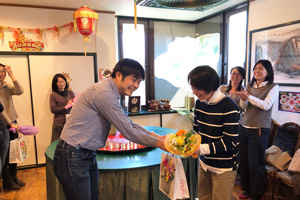 3/12 川口さん・島村さん・林さん送別会（百香亭）