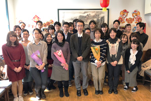 3/12 川口さん・島村さん・林さん送別会（百香亭）