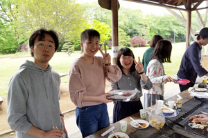 4/24  亀井さん歓迎会（野田キャンパス「あずまや」）